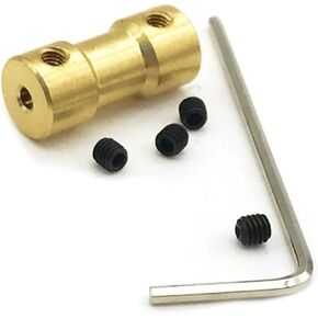 1pcs D9 L20 Brass Rigid Coupling Joint Stepper Motor Shaft Sleeve Adapter Porous Connector(3MMX3MM) in Kuwait