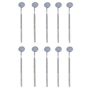 SurgicalOnline 10pcs مرايا الفم الأسنان مع مقبض أدوات الأسنان من الفولاذ المقاوم للصدأ المستكشفين النظافة عن طريق الفم in Kuwait
