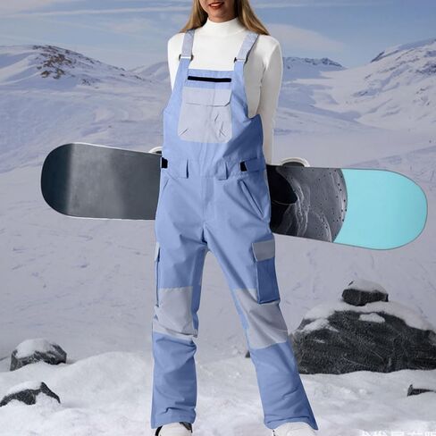 Hvyesh Snow Pibs Women - سراويل ثلجية للسيدات مضاد للماء - أغطية للنساء الشتاء - زرة مريلة التزلج على الجليد/التزلج على الجليد in Kuwait