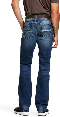 Ariat Male M7 Rocker Stretch Nassau قابل للتكديس مستقيم الساق جان ساميت 35W x 34L in Saudi Arabia