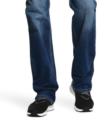 Ariat Male M7 Rocker Stretch Nassau قابل للتكديس مستقيم الساق جان ساميت 35W x 34L in Saudi Arabia