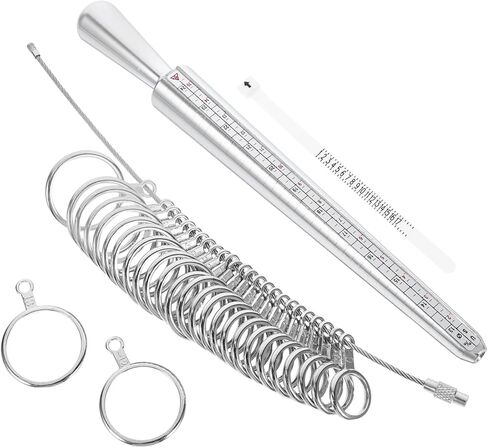 PRETYZOOM 1 Set Ring Size Measuring Gauge Accurate Ring Tool Metal Sizing Tool Jewelry Measurement Measurer for Jewelry Making in Saudi Arabia