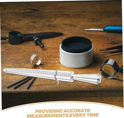 PRETYZOOM 1 Set Ring Size Measuring Gauge Accurate Ring Tool Metal Sizing Tool Jewelry Measurement Measurer for Jewelry Making in Saudi Arabia