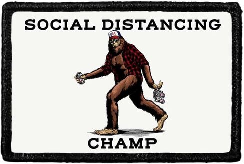 Bigfoot لا يؤمن بك إما | ربط وحلقة نعلق للقبعات ، الجينز ، سترة ، معطف | 2x3 في | عن طريق سحب التصحيح in Kuwait