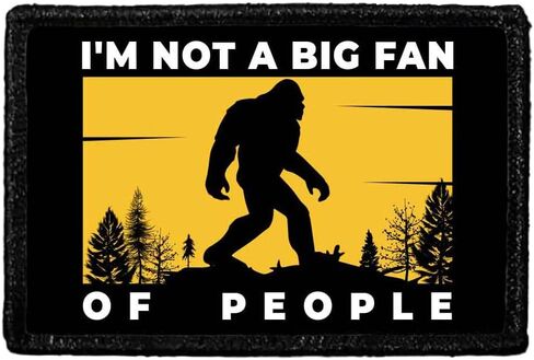 Bigfoot لا يؤمن بك إما | ربط وحلقة نعلق للقبعات ، الجينز ، سترة ، معطف | 2x3 في | عن طريق سحب التصحيح in Kuwait