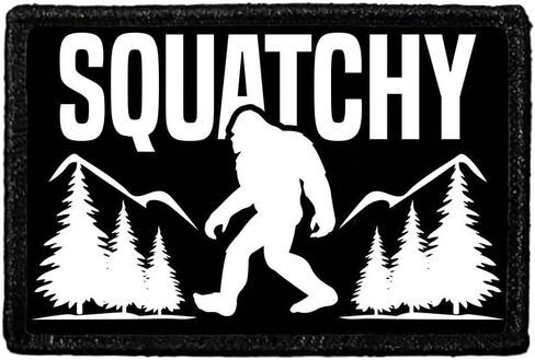 Bigfoot لا يؤمن بك إما | ربط وحلقة نعلق للقبعات ، الجينز ، سترة ، معطف | 2x3 في | عن طريق سحب التصحيح in Kuwait