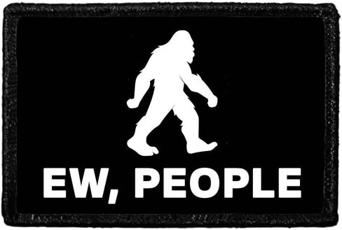Bigfoot لا يؤمن بك إما | ربط وحلقة نعلق للقبعات ، الجينز ، سترة ، معطف | 2x3 في | عن طريق سحب التصحيح in Kuwait