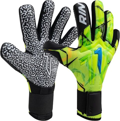 Rinat Aries-X Prime Soccer Goalkeeper Gloves – Super Softy XP Latex | Negative Cut | Breathable & Flexible | Strapless Fit | Pro-Level Durability in Kuwait