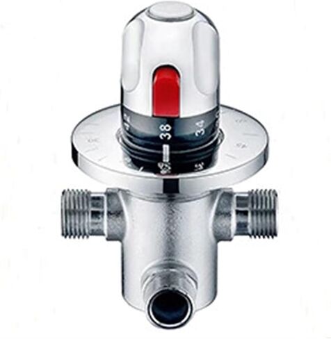 1PCS G 1/2"/DN15 brass automatic thermostatic water mixing valve hidden installation thermostatic valve solar water heater valve in Saudi Arabia