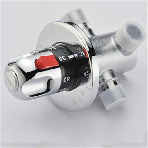 1PCS G 1/2"/DN15 brass automatic thermostatic water mixing valve hidden installation thermostatic valve solar water heater valve in Saudi Arabia