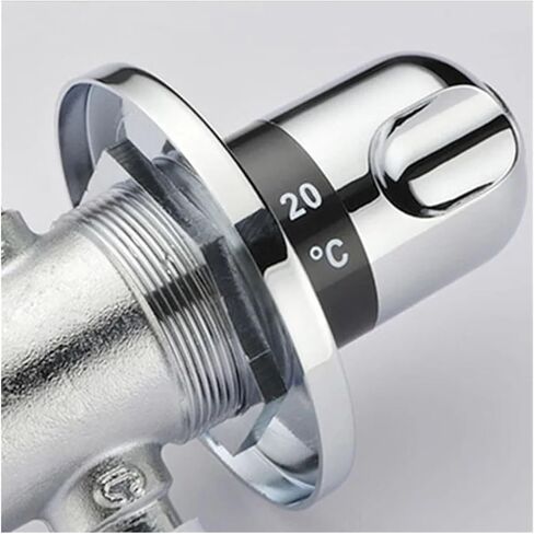 1PCS G 1/2"/DN15 brass automatic thermostatic water mixing valve hidden installation thermostatic valve solar water heater valve in Saudi Arabia