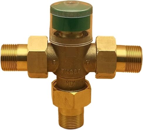1PCS DN20 (G3/4 ") DN25 (G1") DN15 (G1/2 ") الصمام الحراري الخلط الصمام الخلط الصمام الصمام الشمسي النحاس صمام خلط ماء (G1" بدون اتحاد) in Kuwait