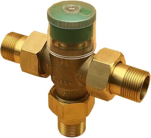 1PCS DN20 (G3/4 ") DN25 (G1") DN15 (G1/2 ") الصمام الحراري الخلط الصمام الخلط الصمام الصمام الشمسي النحاس صمام خلط ماء (G1" بدون اتحاد) in Kuwait