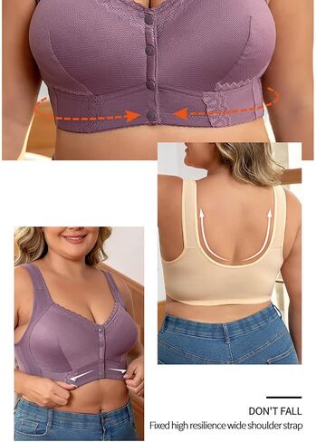 Daisy Bras للنساء الأكبر سنا الإغلاق الأمامي لا يوجد تغطية كاملة underwir in Saudi Arabia