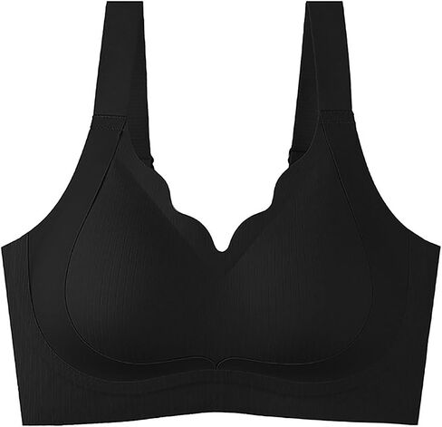 Plus Size Bras for Women No Underwire Full Coverage Everyday Bra Comfortable Wireless Padded Bralettes in Saudi Arabia