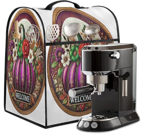 Autumn Fall Pumpkins Purple Kitchen Aid Mixer Cover Compatible with 6-8 Quarts Stand Mixer Dust Cover with Zipper Pocket Kitchen Aid Mixer Accessories Kitchen Appliance Organizer Bag in Saudi Arabia