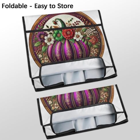 Autumn Fall Pumpkins Purple Kitchen Aid Mixer Cover Compatible with 6-8 Quarts Stand Mixer Dust Cover with Zipper Pocket Kitchen Aid Mixer Accessories Kitchen Appliance Organizer Bag in Saudi Arabia