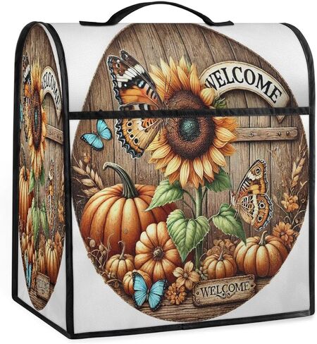 Fall Sunflower Autumn Decor Kitchen Aid Mixer Cover Compatible with 6-8 Quarts Stand Mixer Dust Cover with Zipper Pocket Kitchen Aid Mixer Accessories Kitchen Appliance Organizer Bag in Saudi Arabia
