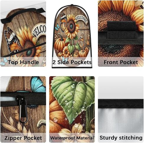 Fall Sunflower Autumn Decor Kitchen Aid Mixer Cover Compatible with 6-8 Quarts Stand Mixer Dust Cover with Zipper Pocket Kitchen Aid Mixer Accessories Kitchen Appliance Organizer Bag in Saudi Arabia