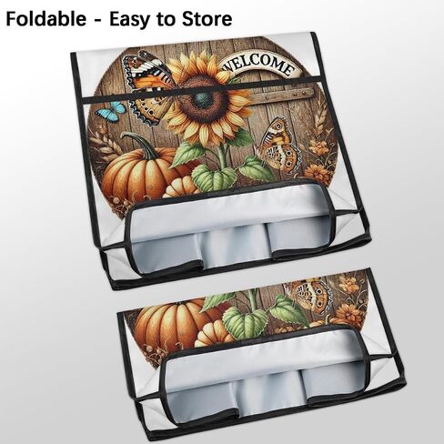 Fall Sunflower Autumn Decor Kitchen Aid Mixer Cover Compatible with 6-8 Quarts Stand Mixer Dust Cover with Zipper Pocket Kitchen Aid Mixer Accessories Kitchen Appliance Organizer Bag in Saudi Arabia
