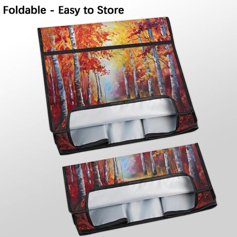 Forest Fall Red Kitchen Aid Mixer Cover Compatible with 6-8 Quarts Stand Mixer Dust Cover with Zipper Pocket Kitchen Aid Mixer Accessories Kitchen Appliance Organizer Bag in Saudi Arabia