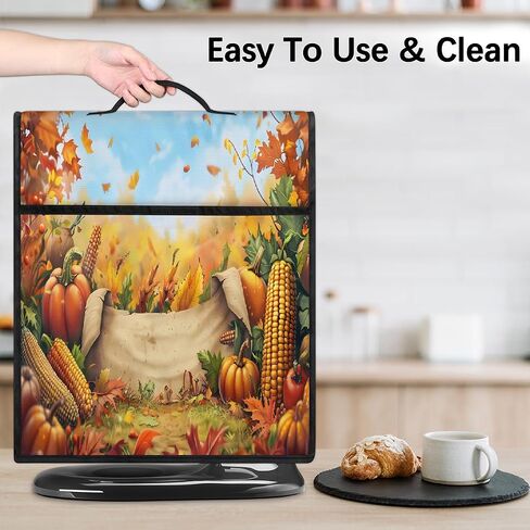 Thanksgiving Autumn Fall Kitchen Aid Mixer Cover Compatible with 6-8 Quarts Stand Mixer Dust Cover with Zipper Pocket Kitchen Aid Mixer Accessories Kitchen Appliance Organizer Bag in Saudi Arabia