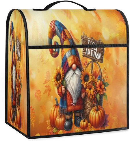 Fall Autumn Gnomes Orange Kitchen Aid Mixer Cover Compatible with 6-8 Quarts Stand Mixer Dust Cover with Zipper Pocket Kitchen Aid Mixer Accessories Kitchen Appliance Organizer Bag in Saudi Arabia
