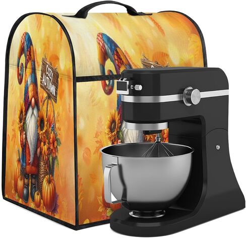 Fall Autumn Gnomes Orange Kitchen Aid Mixer Cover Compatible with 6-8 Quarts Stand Mixer Dust Cover with Zipper Pocket Kitchen Aid Mixer Accessories Kitchen Appliance Organizer Bag in Saudi Arabia