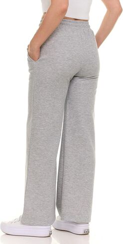 Wide Leg Sweatpants Women – High Waisted Comfy Fleece Baggy Womens Sweatpants, Casual Loose Women Lounge Pants in Kuwait