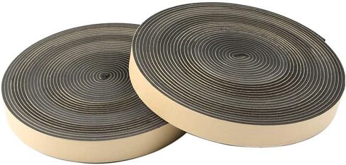 XLJP 10METERS/ROLL EPDM SELF RAFONGE SEAL SEAL SEAL RUBBER FOAM سوداء قوي على الوجه واحد من الحشية المضادة للصوت المضاد للصوت (الحجم: الأسود ، اللون: 2mmx20mmx10m) in Kuwait