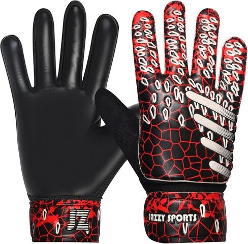 Soccer Goalkeeper Gloves for Kids Youth & Adult Funky Football Goalie Gloves with Double Wrist Protection 4MM Latex Palm Goalie Gloves in Kuwait