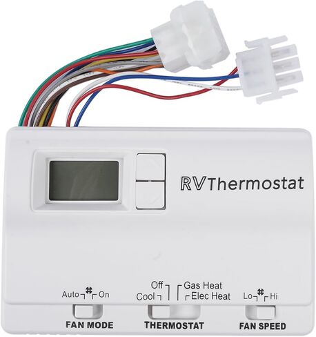 6536A3351 Two-Stage Digital Thermostat for Heat Pump & Gas Furnace, Wall-Mounted Thermostat Compatible with Coleman-Mach, White Mixizap in Saudi Arabia