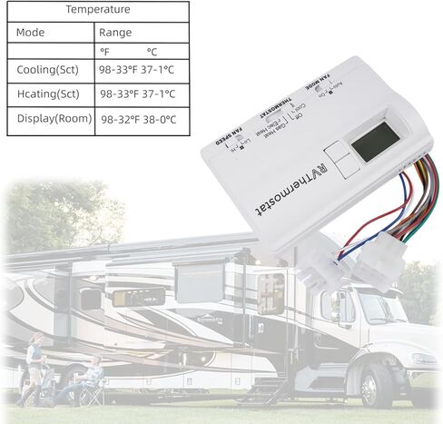 6536A3351 Two-Stage Digital Thermostat for Heat Pump & Gas Furnace, Wall-Mounted Thermostat Compatible with Coleman-Mach, White Mixizap in Saudi Arabia