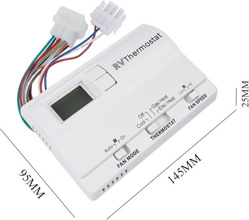 6536A3351 Two-Stage Digital Thermostat for Heat Pump & Gas Furnace, Wall-Mounted Thermostat Compatible with Coleman-Mach, White Mixizap in Saudi Arabia