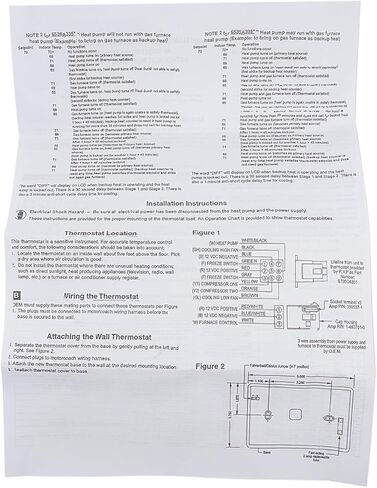 6536A3351 Two-Stage Digital Thermostat for Heat Pump & Gas Furnace, Wall-Mounted Thermostat Compatible with Coleman-Mach, White Mixizap in Saudi Arabia