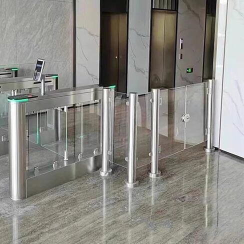 Commercial Safety Door - Supermarket Swing Gate - Acrylic Guardrail for Office & Library - Manual Barricade Fencing (27.6x39.4 in) - Universal Closure Solution for Enhanced Security in Kuwait