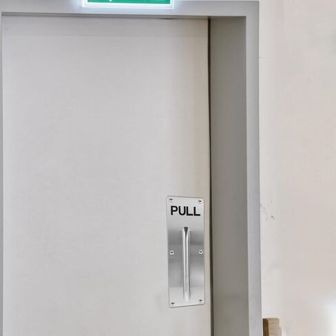 PRETYZOOM Stainless Steel Door Pull Handle Commercial Bathroom Replacement for Fire Exit and Cabinet Doors Elegant Pull Design for Various Applications in Saudi Arabia