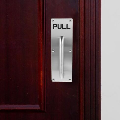 PRETYZOOM Stainless Steel Door Pull Handle Commercial Bathroom Replacement for Fire Exit and Cabinet Doors Elegant Pull Design for Various Applications in Saudi Arabia