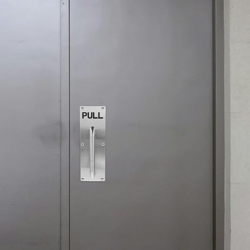 PRETYZOOM Stainless Steel Door Pull Handle Commercial Bathroom Replacement for Fire Exit and Cabinet Doors Elegant Pull Design for Various Applications in Saudi Arabia
