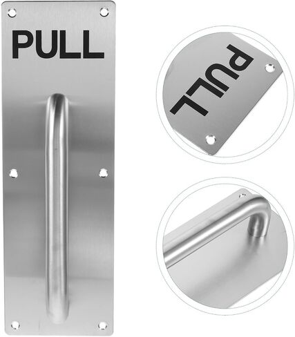 PRETYZOOM Stainless Steel Door Pull Handle Commercial Bathroom Replacement for Fire Exit and Cabinet Doors Elegant Pull Design for Various Applications in Saudi Arabia