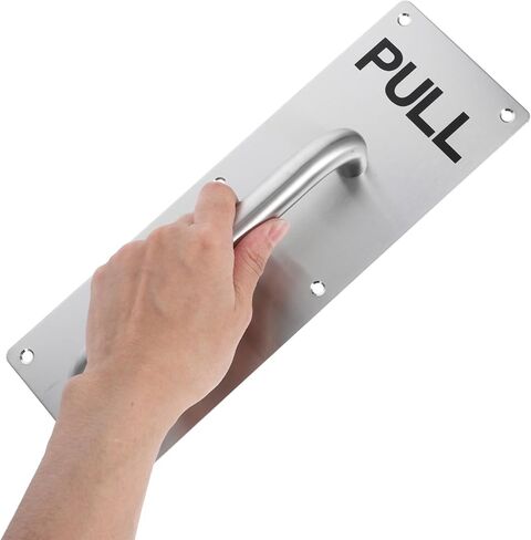 PRETYZOOM Stainless Steel Door Pull Handle Commercial Bathroom Replacement for Fire Exit and Cabinet Doors Elegant Pull Design for Various Applications in Saudi Arabia