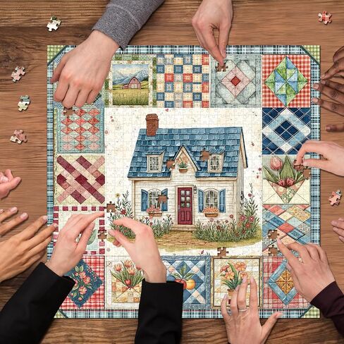 Teapot Library Puzzles for Adults 1000 Pieces, PICKFORU Vintage Bookshelf Book Puzzles Room Art, Difficult Unique Reading Room Scene Theme in Saudi Arabia