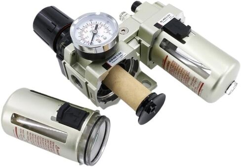 Oil-Water Separator Filter AC4010-04 air Compressor air Pressure regulating Valve Duplex Automatic Drainage(16mm Joint,AC4010-06 Automatic) in Saudi Arabia