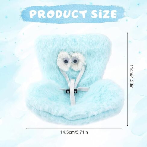 Car Seat for Dolls, Cute Safety Decorative Sofa with Soft Furry Cushion, Air Vent Clip Display Chair Stylish Car Desktop Decor for Blind Box Toys & Collectible Dolls (Gray Regular) in Saudi Arabia
