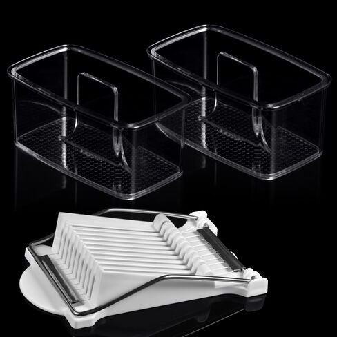 3PCS Clear Musubi Press Mold with Luncheon Meat Slicer – Non-Stick, BPA-Free Musubi Maker for Hawaiian Musubi, Onigiri, and Sushi – Perfect for Easy Meal Prep and Custom Rice Molded Dishes in Saudi Arabia