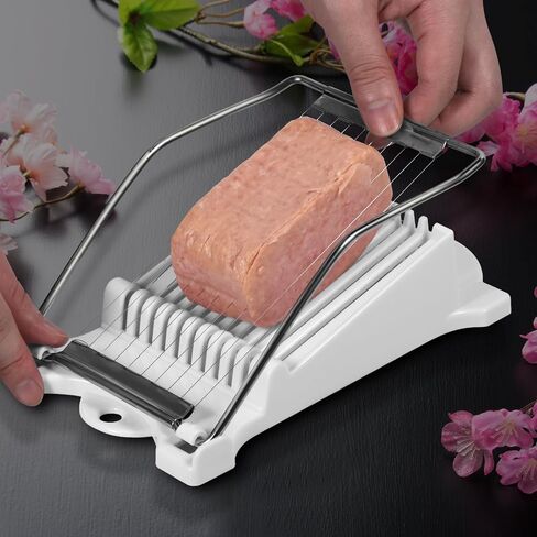 3PCS Clear Musubi Press Mold with Luncheon Meat Slicer – Non-Stick, BPA-Free Musubi Maker for Hawaiian Musubi, Onigiri, and Sushi – Perfect for Easy Meal Prep and Custom Rice Molded Dishes in Saudi Arabia