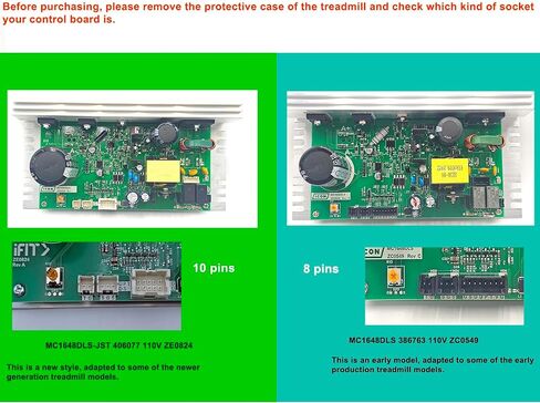 MC1648DLS-JST 406077 Treadmill Control Board 110V ZE0824 10 Pins Motherboard Compatible with Nordic-Track/FreeMotion/Proform Treadmill Parts in Saudi Arabia