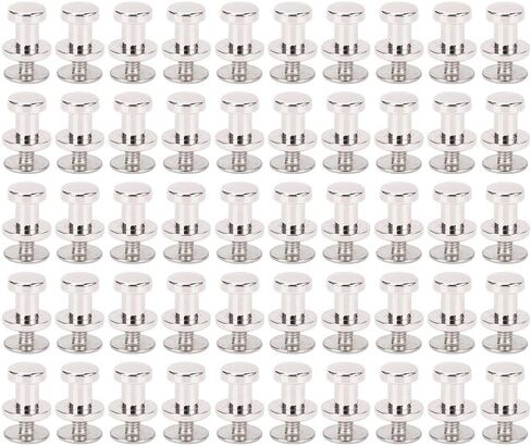 aramox ball head stud stud 50 set 6mm nails studs studs button button buttons for clothing accessories (gold) in Kuwait