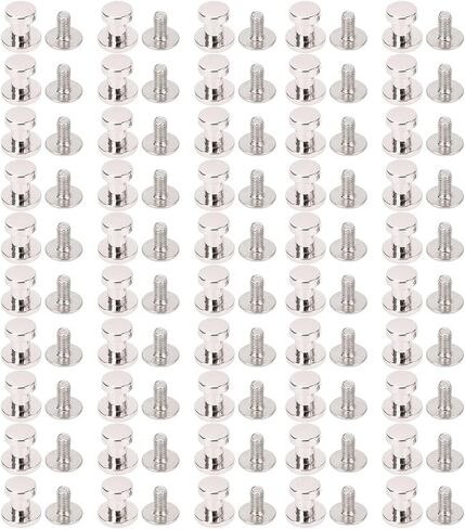 aramox ball head stud stud 50 set 6mm nails studs studs button button buttons for clothing accessories (gold) in Kuwait