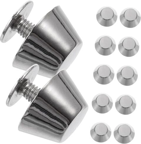 ARTIBETTER 12Pcs Zinc Alloy Bag Spike Studs for DIY Handbags and Suitcases Metal Craft Nail Screws Flat Heads for Leather in Saudi Arabia
